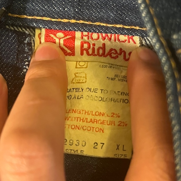 Vintage 70s howick denim wide leg jeans - Picture 6 of 9